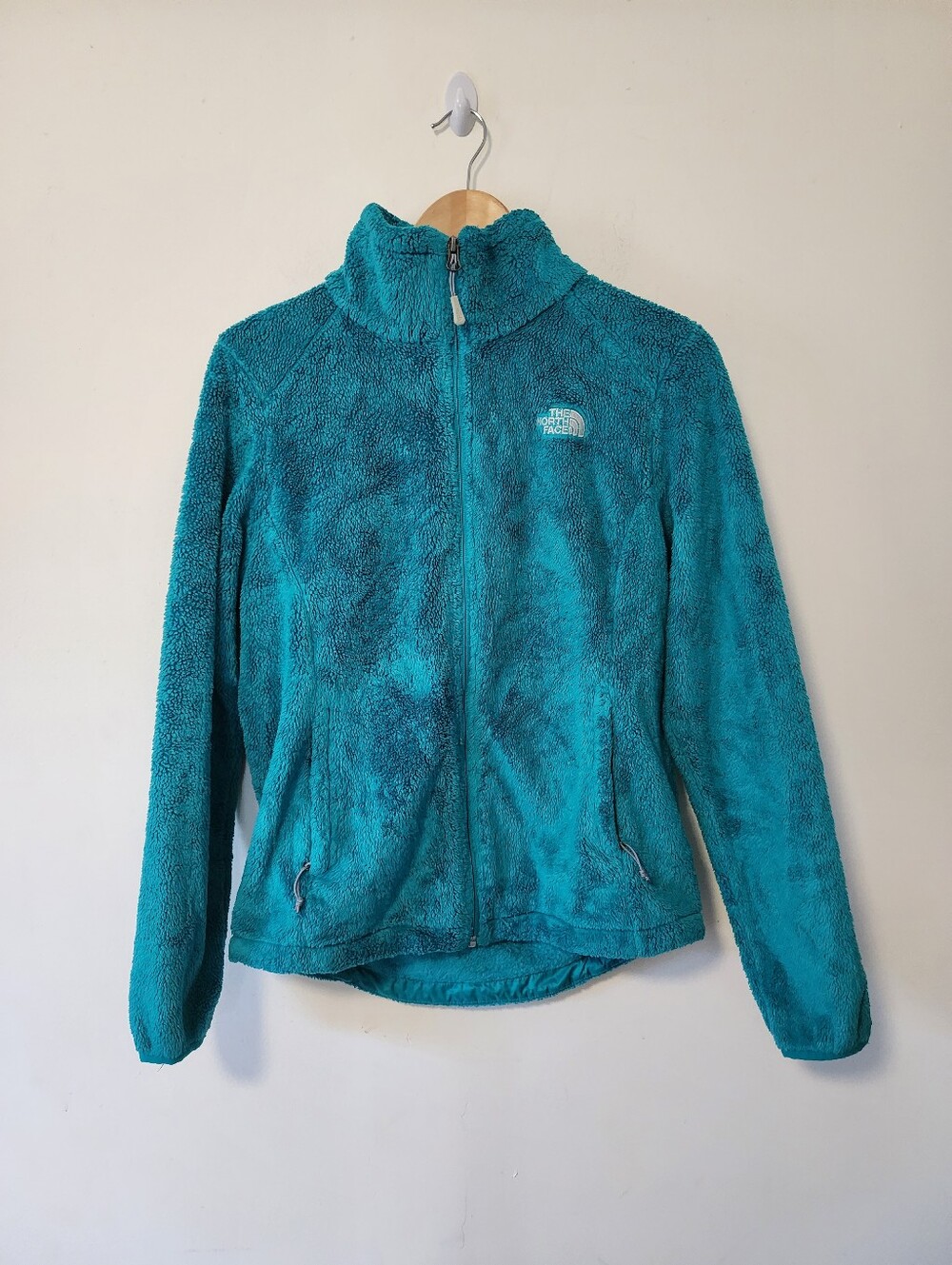 The North Face Teal Plush Teddy Fleece Jacket - Full Zip